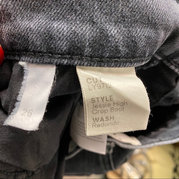 Reformation | Jesse High Crop Boot Jeans Black 26 - Picture 7 of 7